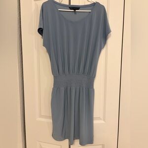 White House Black Market Soft Blue Midi Dress